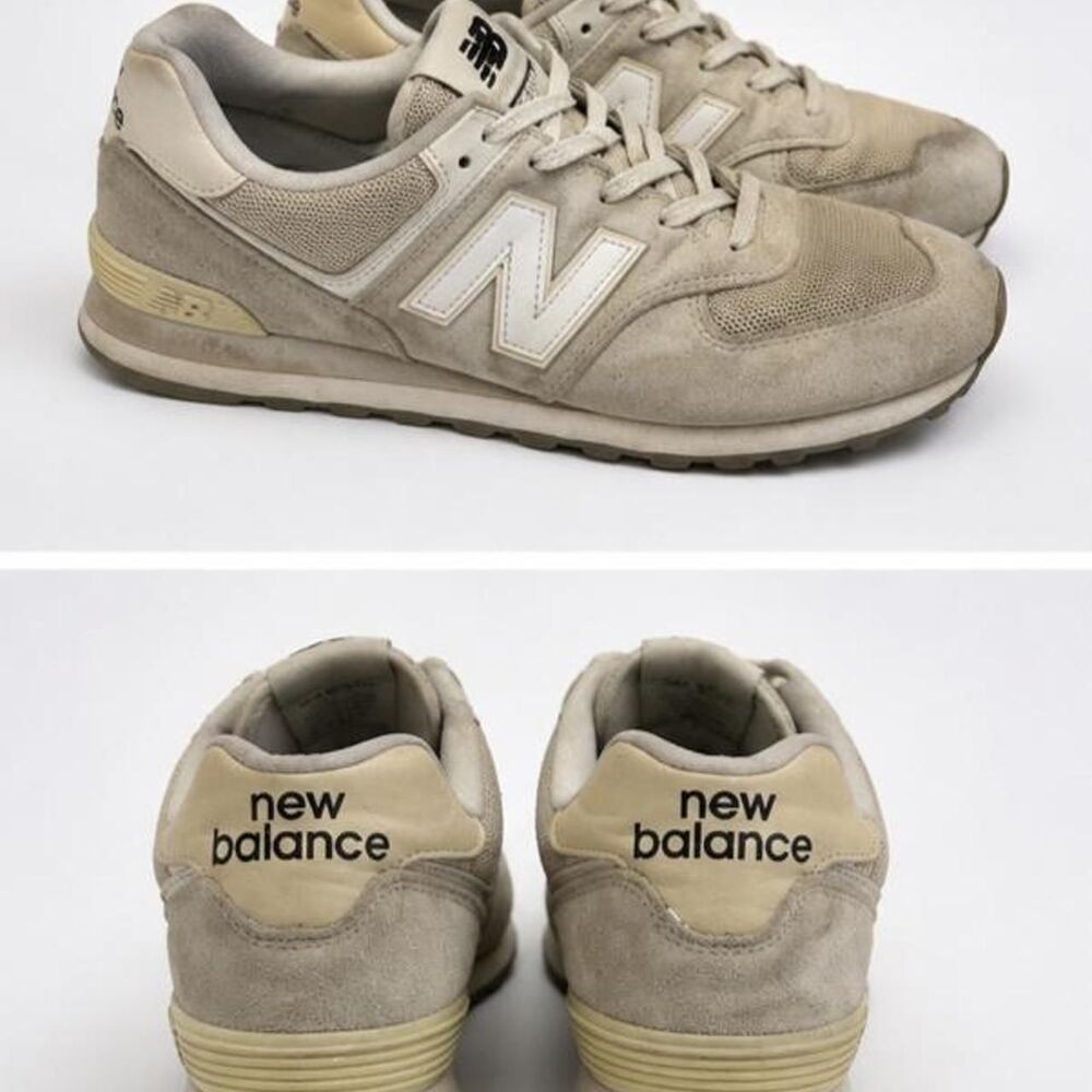 New-balance Men's Cream and Grey Trainers